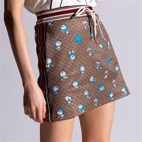 gucci doraemon skirt|gucci doraemon 2021.